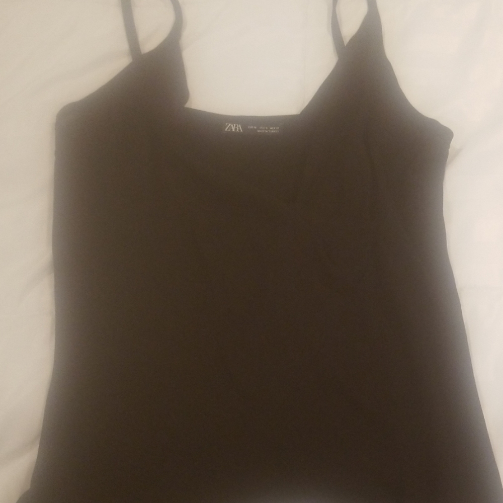 Black sheer tank top